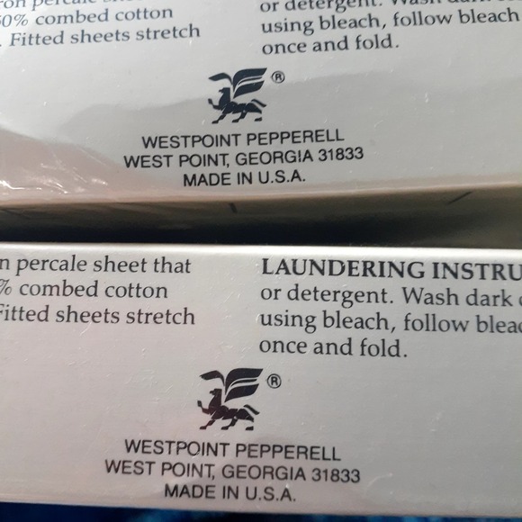 Vintage Atelier Martex Flat & Fitted Sheet Percale 200 Thread Count Full Size - Picture 6 of 6